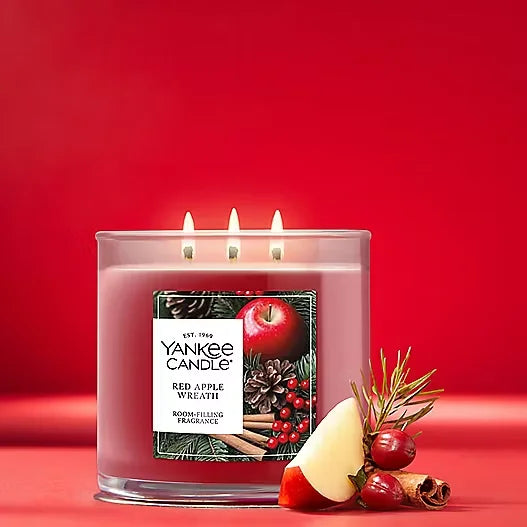 Red Apple Wreath Original Large Jar Candle