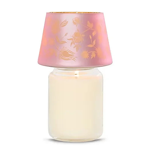 Gold Blossom Jar Candle Shade
